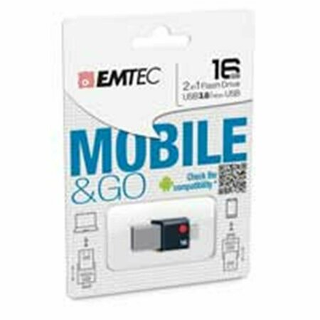 EMTEC Flash Drive - 16GB USB2.0 T200 OTG ECMMD16GT203